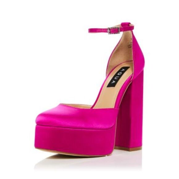 AQUA Womens Green Lug Sole 1